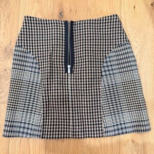 Maje Plaid mini skirt